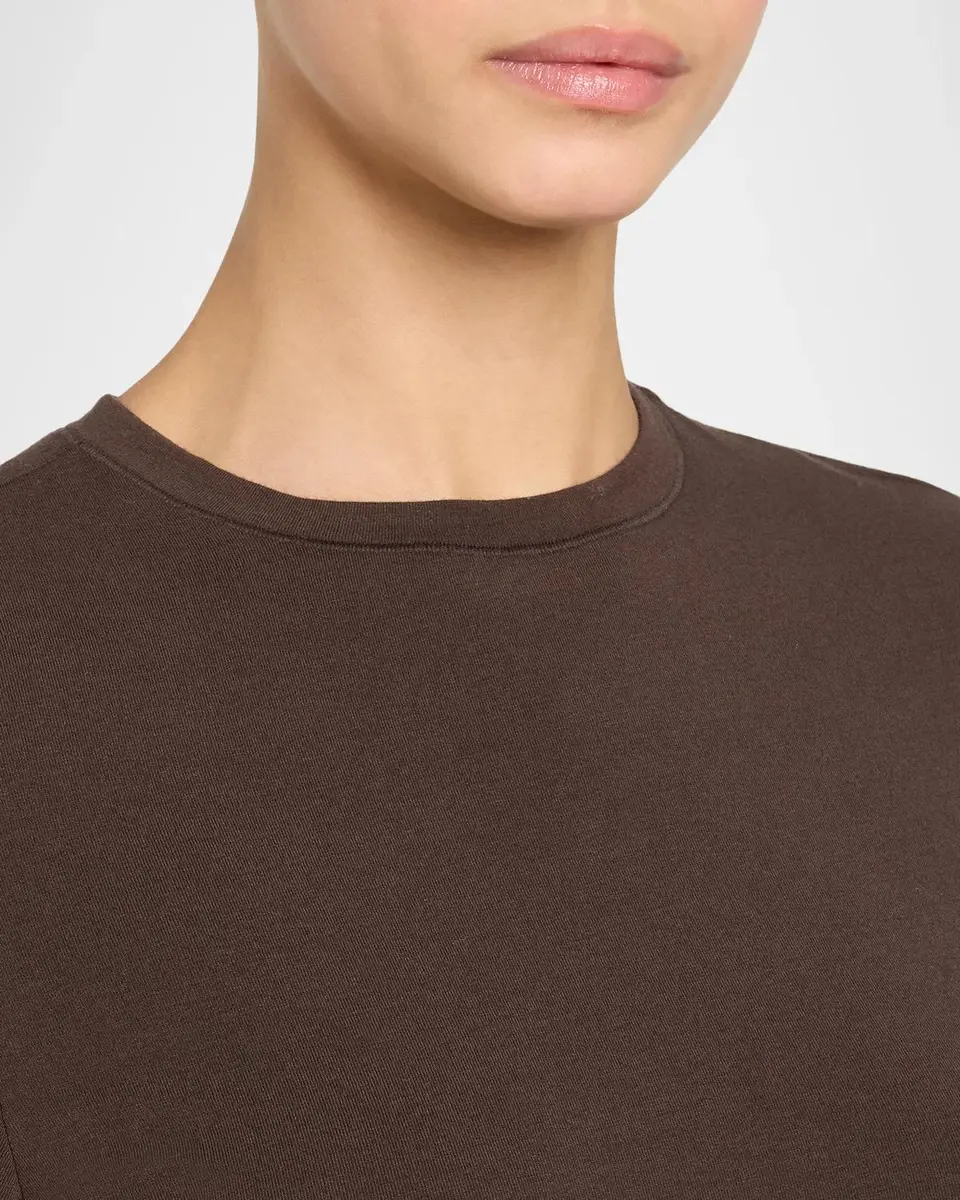 Skims Cotton Jersey Long-Sleeve Crewneck T-Shirt | Thumbnail 5 Skims Cotton Jersey Long-Sleeve Crewneck T-Shirt | Thumbnail 5