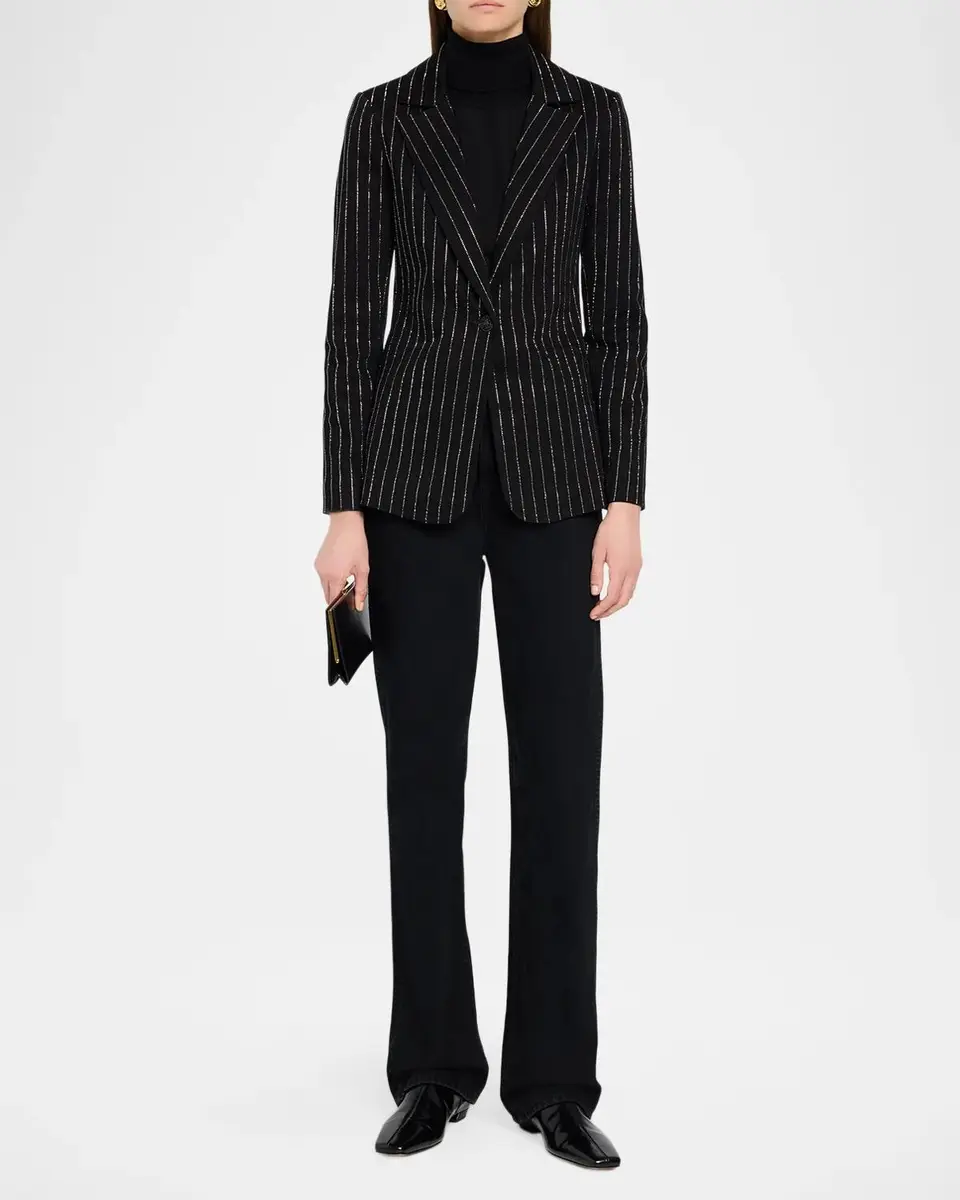 Alice + Olivia Macey Embellished Single-Breasted Blazer | Thumbnail 2 Alice + Olivia Macey Embellished Single-Breasted Blazer | Thumbnail 2