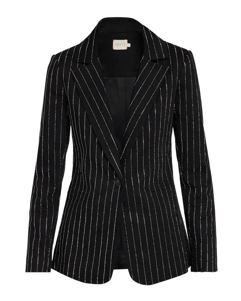 Macey Embellished Single-Breasted Blazer Macey Embellished Single-Breasted Blazer