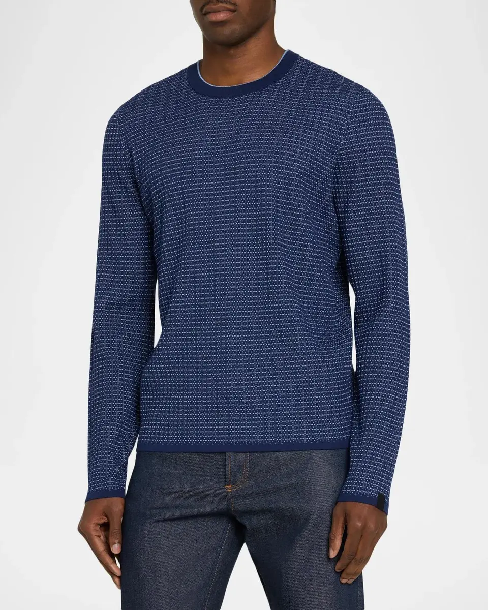 rag & bone Men's Harvey Textured Knit Crewneck Top | Thumbnail 4 rag & bone Men's Harvey Textured Knit Crewneck Top | Thumbnail 4