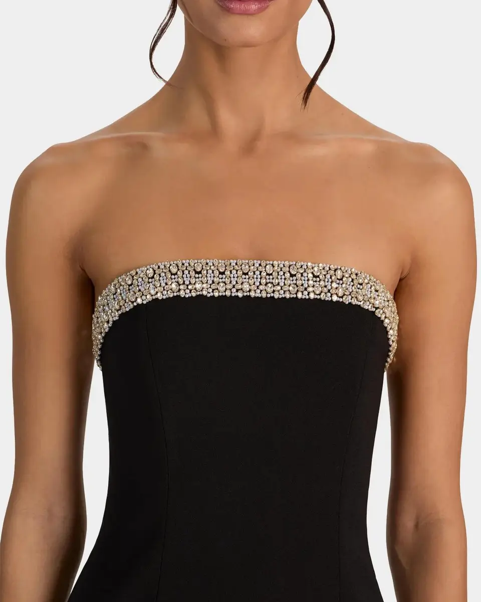Alice + Olivia Katya Embellished Sculpted Romper | Thumbnail 3 Alice + Olivia Katya Embellished Sculpted Romper | Thumbnail 3