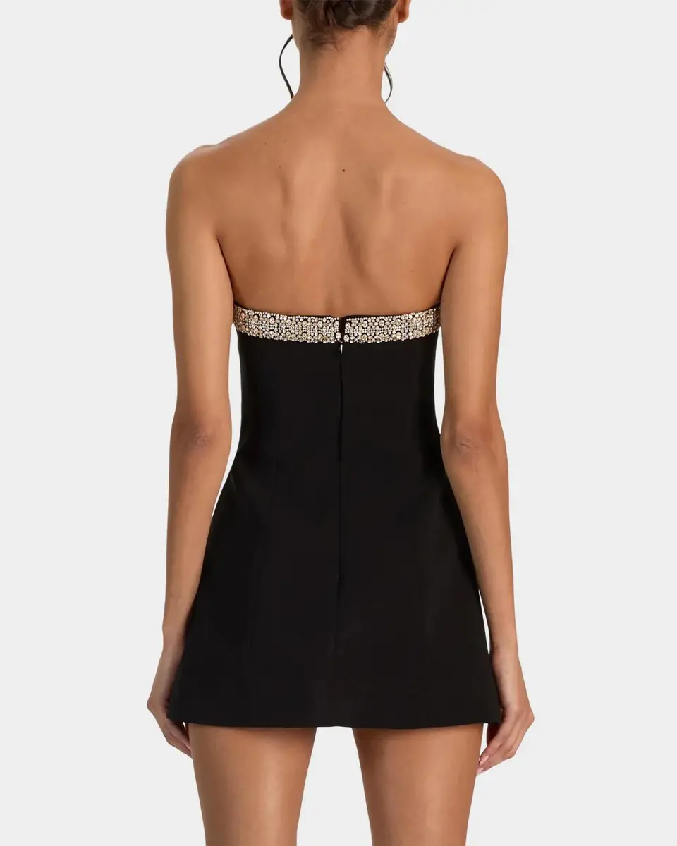 Alice + Olivia Katya Embellished Sculpted Romper | Thumbnail 4 Alice + Olivia Katya Embellished Sculpted Romper | Thumbnail 4