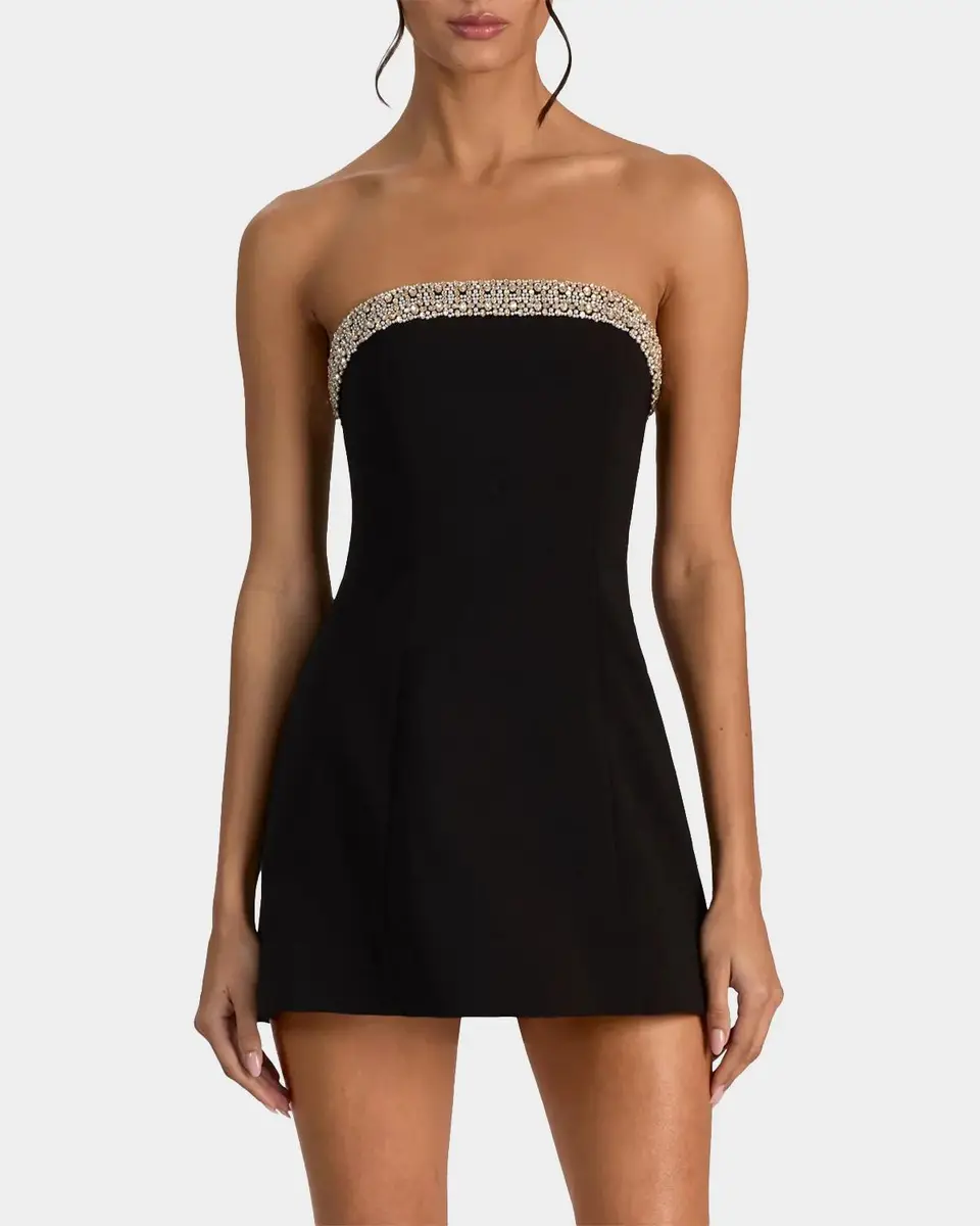 Alice + Olivia Katya Embellished Sculpted Romper | Thumbnail 6 Alice + Olivia Katya Embellished Sculpted Romper | Thumbnail 6