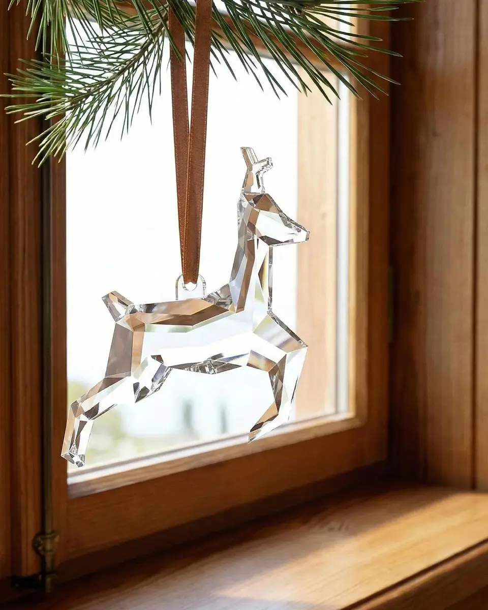 Orrefors Scandinavian Forest Deer Glass Ornament | Thumbnail 2 Orrefors Scandinavian Forest Deer Glass Ornament | Thumbnail 2