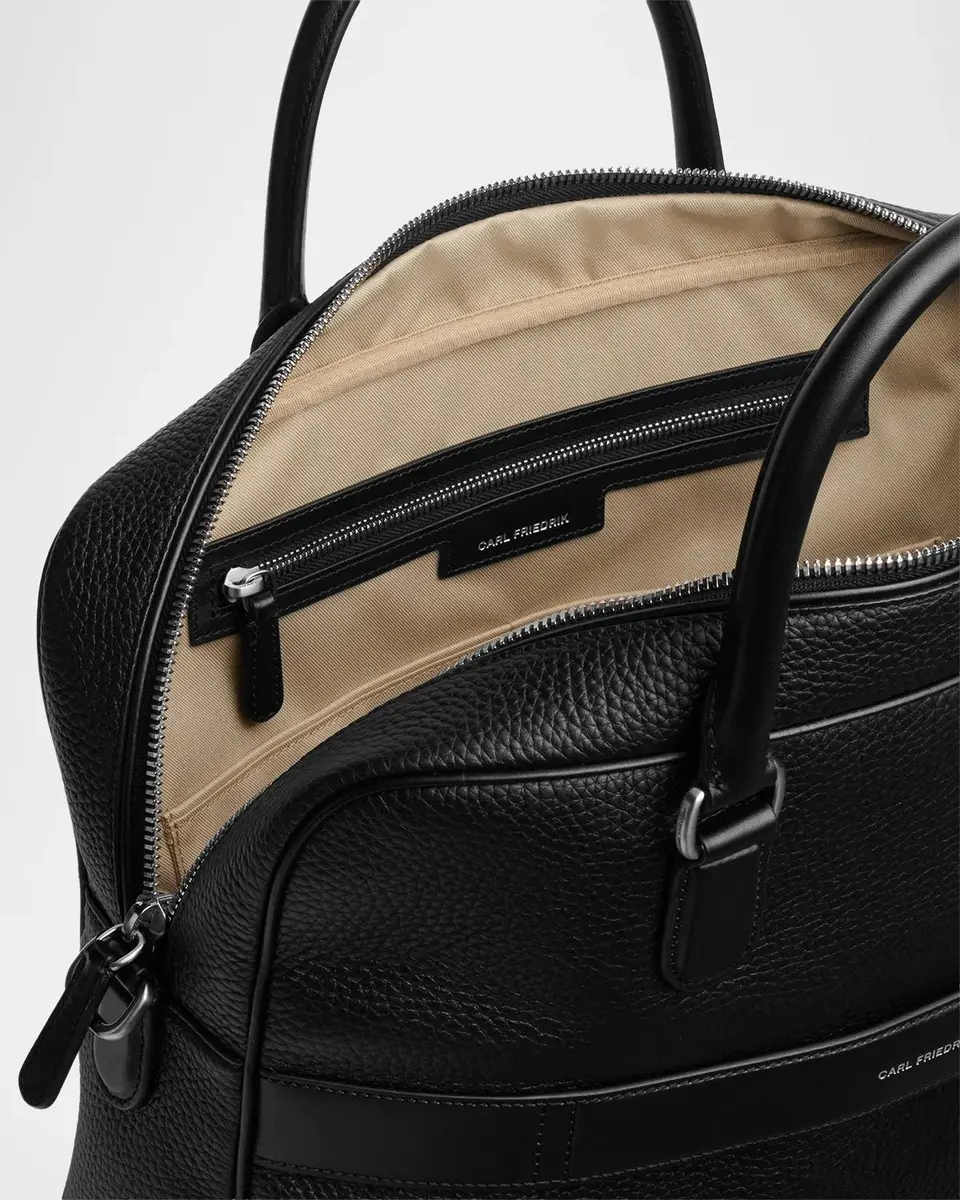Carl Friedrik Dunloe Textured Leather Briefcase | Thumbnail 3 Carl Friedrik Dunloe Textured Leather Briefcase | Thumbnail 3