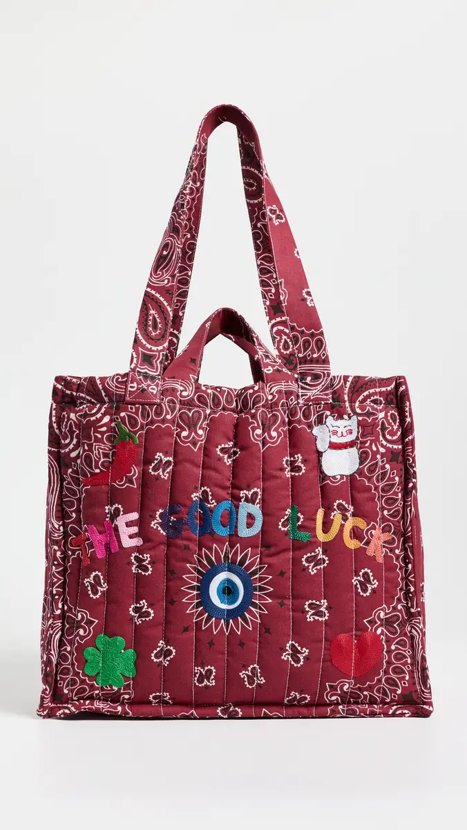 CALL IT BY YOUR NAME Medium Quilted Cotton Tote | Thumbnail 2 CALL IT BY YOUR NAME Medium Quilted Cotton Tote | Thumbnail 2