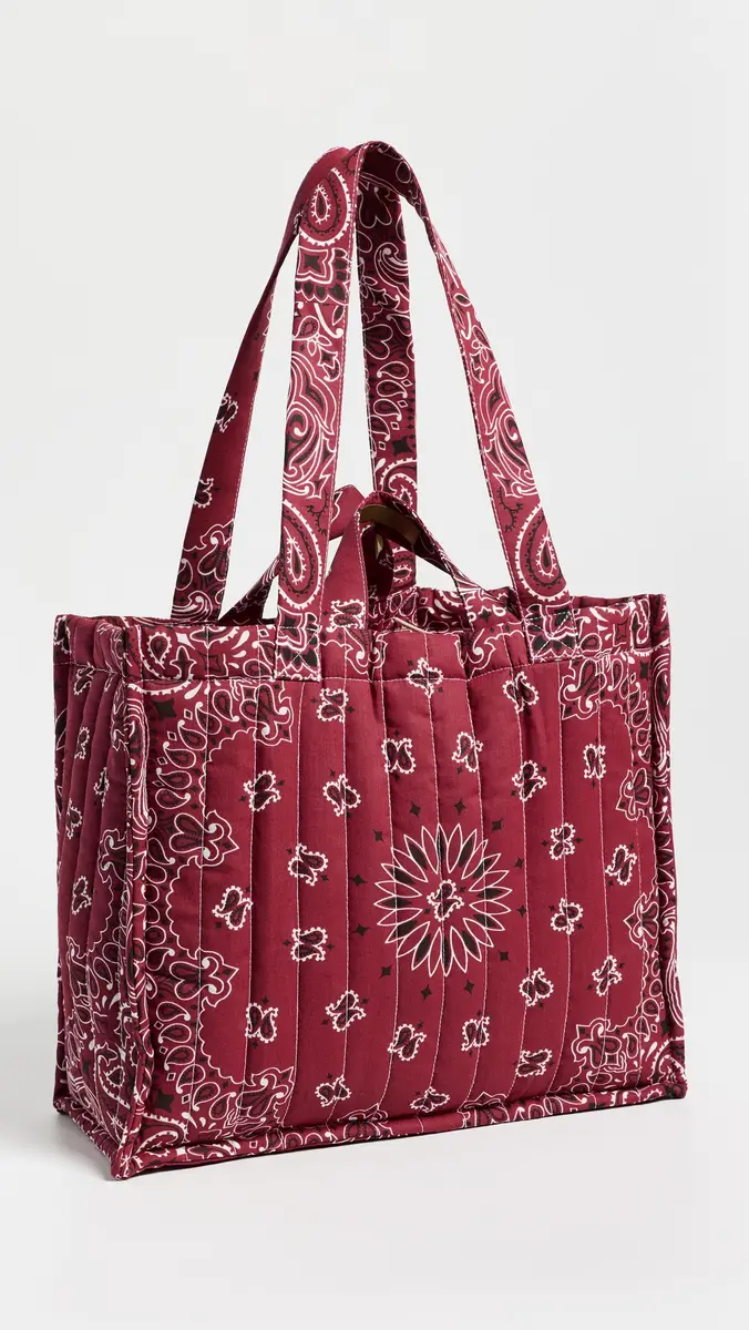 CALL IT BY YOUR NAME Medium Quilted Cotton Tote | Thumbnail 4 CALL IT BY YOUR NAME Medium Quilted Cotton Tote | Thumbnail 4