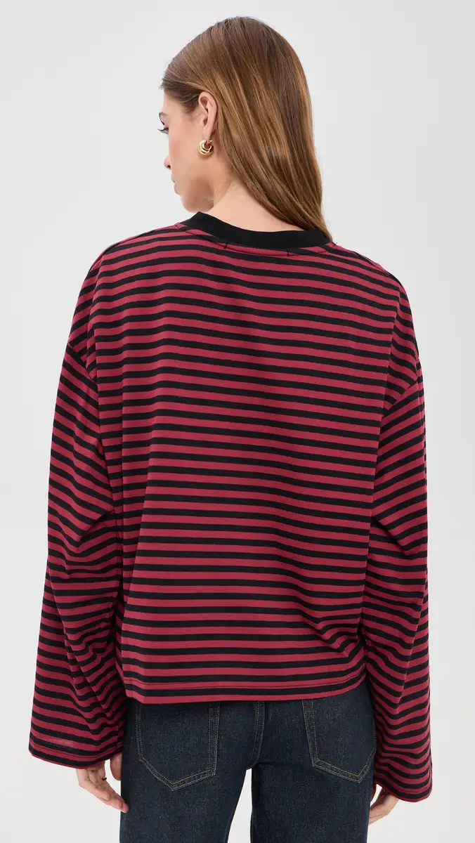 LIONESS Bloom V Neck Long Sleeve Tee | Thumbnail 3 LIONESS Bloom V Neck Long Sleeve Tee | Thumbnail 3