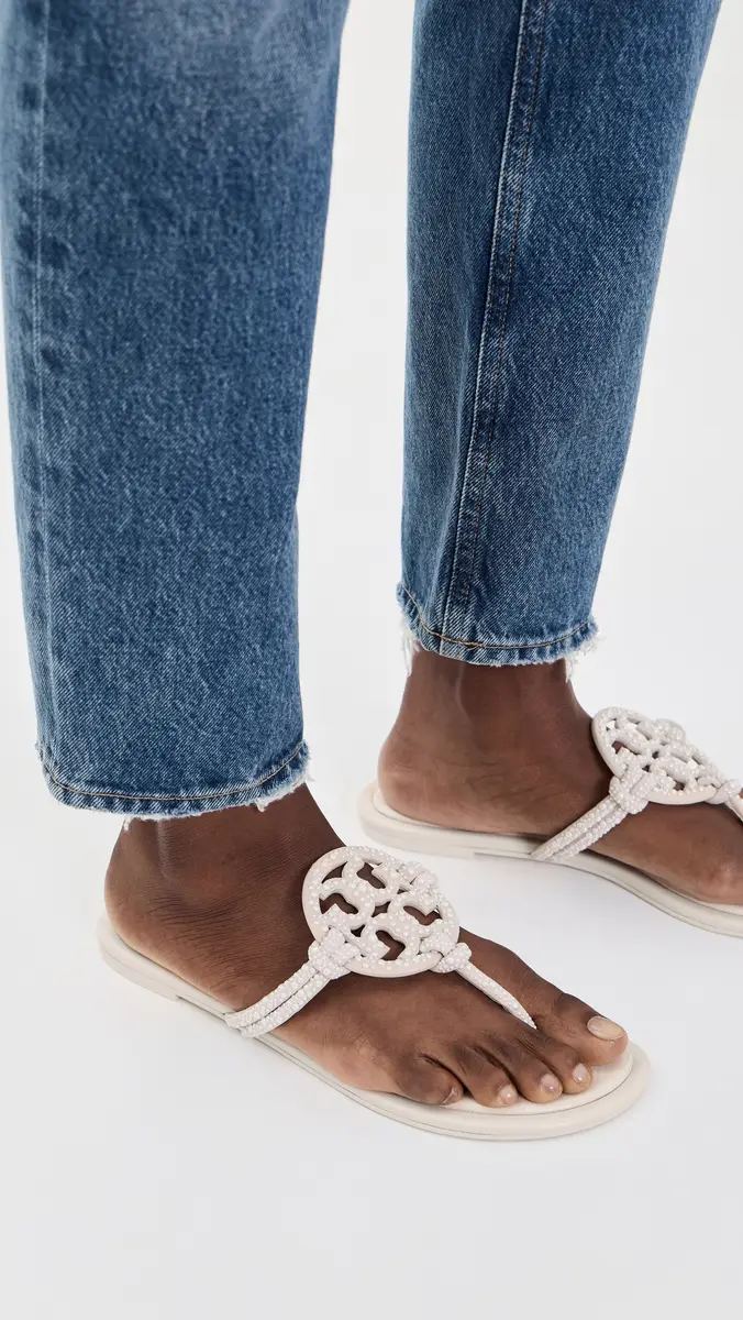 Tory Burch Miller Knotted Pearl Sandals | Thumbnail 3 Tory Burch Miller Knotted Pearl Sandals | Thumbnail 3