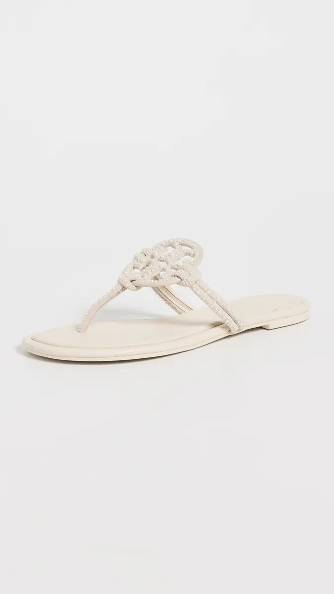 Tory Burch Miller Knotted Pearl Sandals | Thumbnail 4 Tory Burch Miller Knotted Pearl Sandals | Thumbnail 4