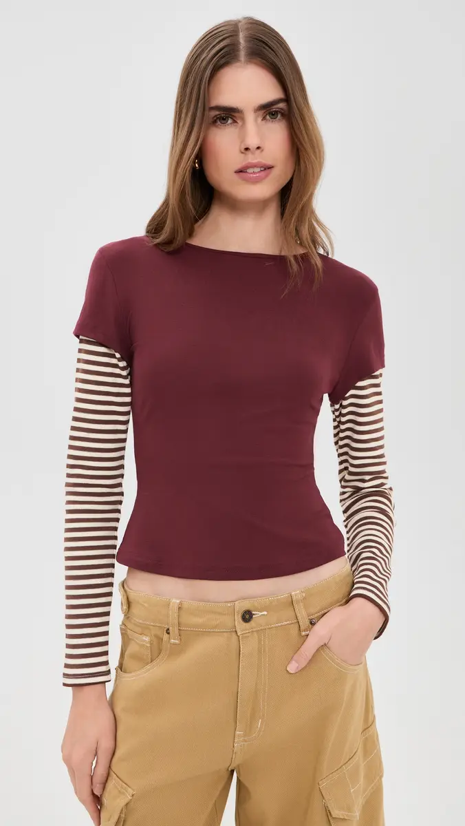 LIONESS Bloom Layered Long Sleeve Tee | Thumbnail 2 LIONESS Bloom Layered Long Sleeve Tee | Thumbnail 2