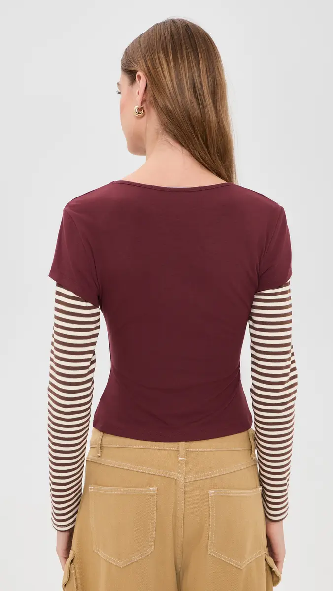 LIONESS Bloom Layered Long Sleeve Tee | Thumbnail 3 LIONESS Bloom Layered Long Sleeve Tee | Thumbnail 3