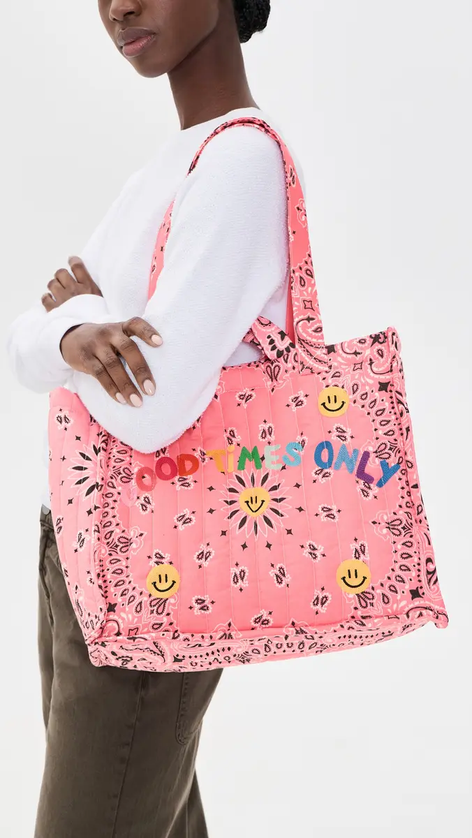 CALL IT BY YOUR NAME Medium Cabas Matelasse Tote | Thumbnail 3