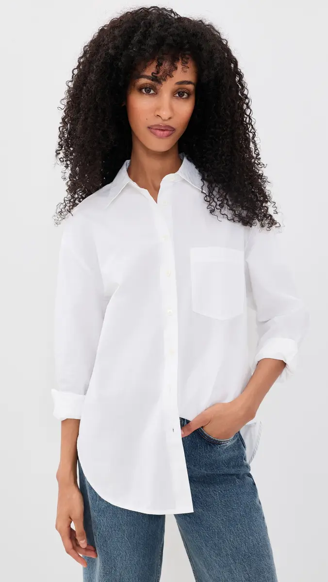 Madewell Washed Poplin Easy Shirt | Thumbnail 2 Madewell Washed Poplin Easy Shirt | Thumbnail 2