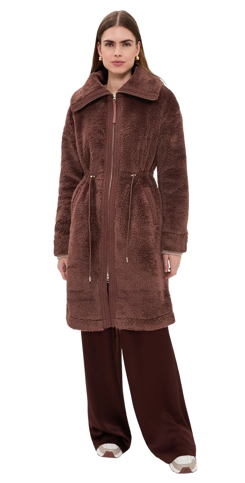 Varley Bennet Long Sherpa Coat