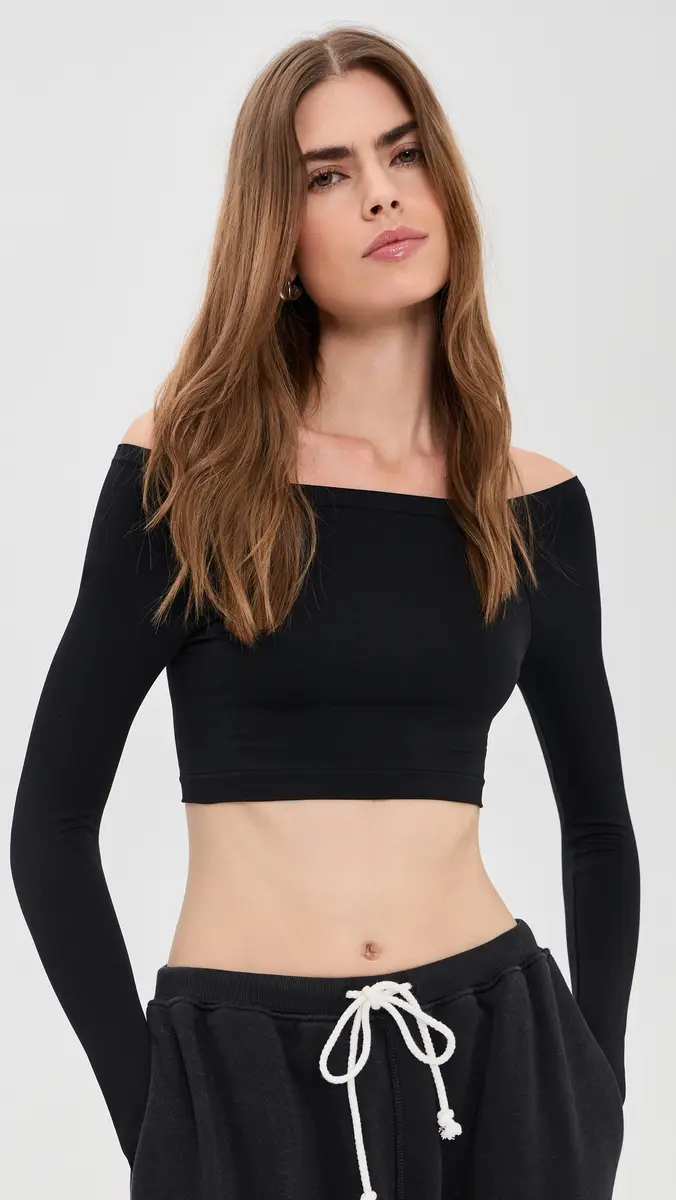 FP Movement High Plank Off Shoulder Layer Tee | Thumbnail 2