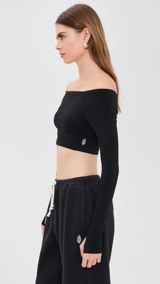 FP Movement High Plank Off Shoulder Layer Tee | Thumbnail 4