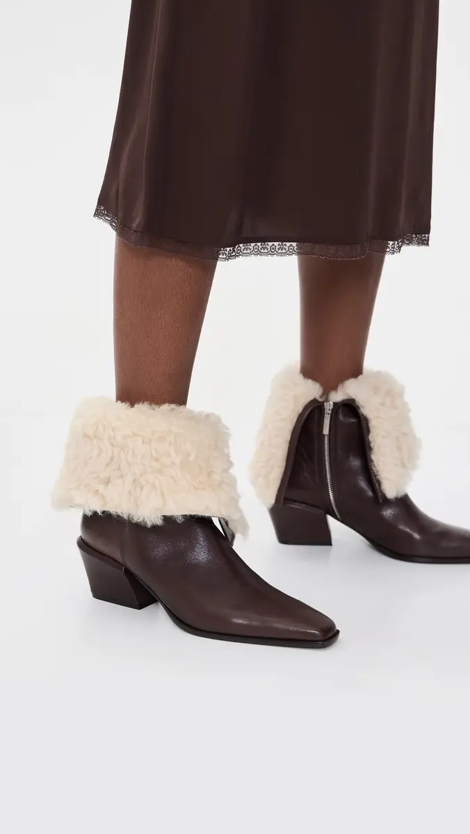 Paris Texas Bettina Leather Winter Ankle Boots | Thumbnail 3 Paris Texas Bettina Leather Winter Ankle Boots | Thumbnail 3