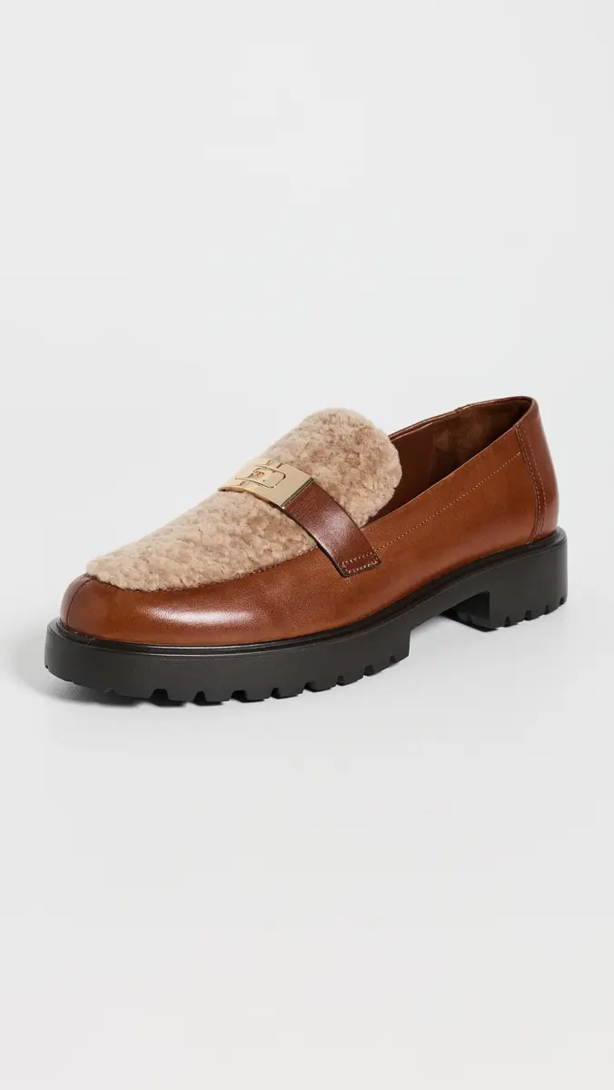 Tory Burch Leelee Shearling Lug Loafers | Thumbnail 2
