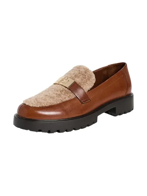 Leelee Shearling Lug Loafers Leelee Shearling Lug Loafers