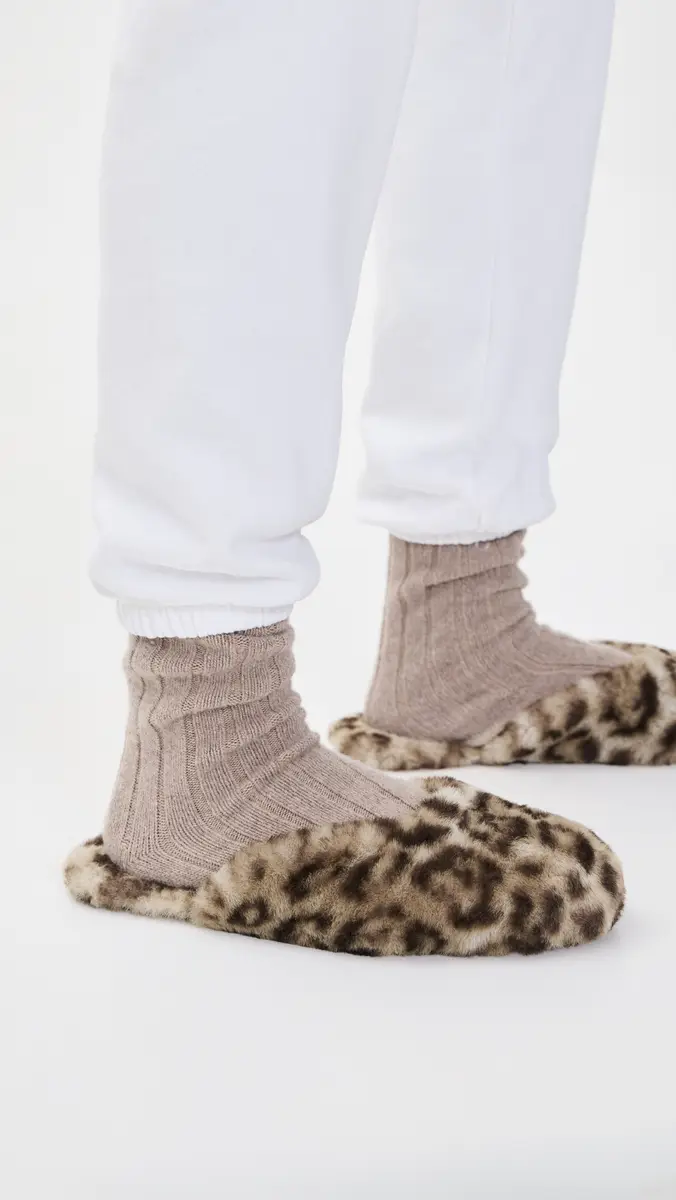 Apparis Demi Leopard Mule Slippers | Thumbnail 3 Apparis Demi Leopard Mule Slippers | Thumbnail 3