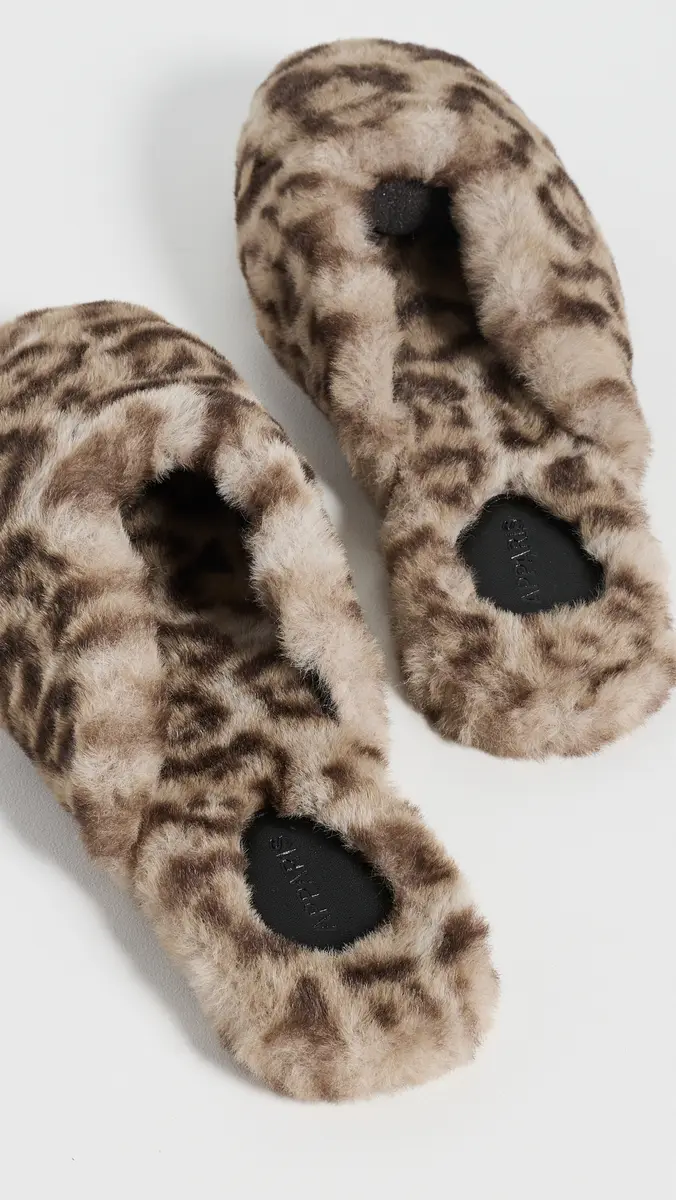 Apparis Demi Leopard Mule Slippers | Thumbnail 4 Apparis Demi Leopard Mule Slippers | Thumbnail 4