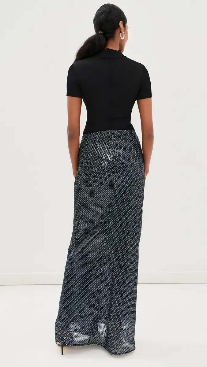 Christopher Esber Opaline Sequin Fusion Ruched Tee Gown | Thumbnail 3 Christopher Esber Opaline Sequin Fusion Ruched Tee Gown | Thumbnail 3