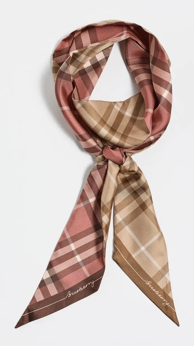 Burberry Skinny Check Silk Scarf | Thumbnail 2 Burberry Skinny Check Silk Scarf | Thumbnail 2