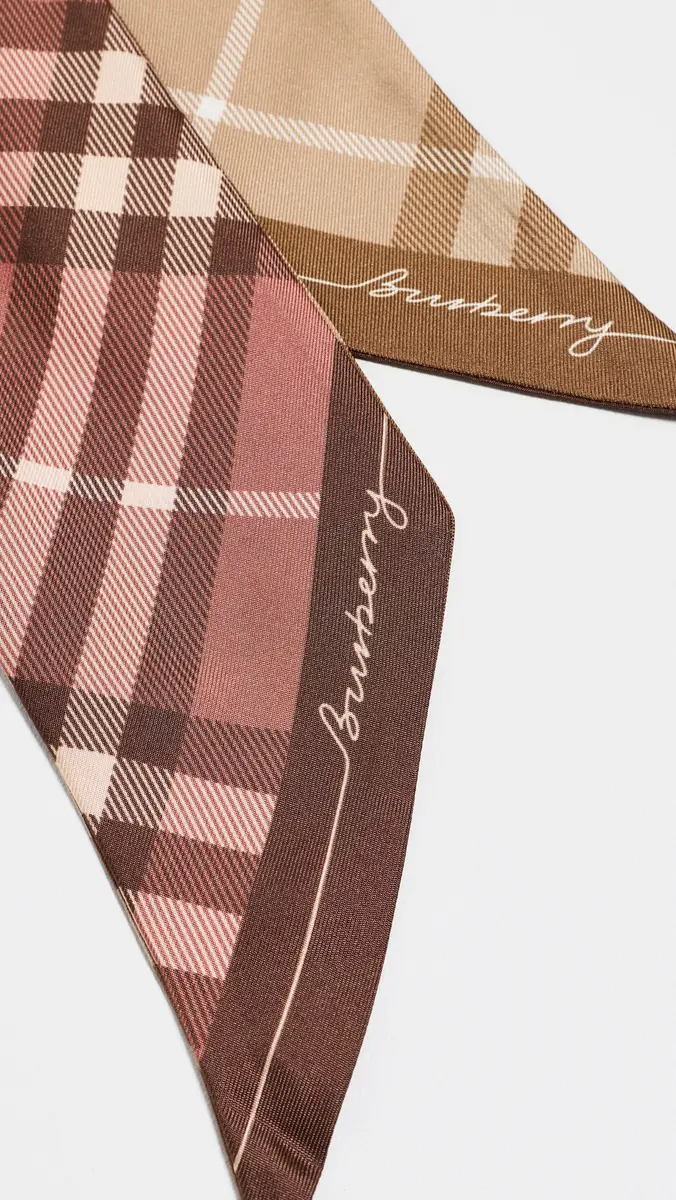 Burberry Skinny Check Silk Scarf | Thumbnail 6 Burberry Skinny Check Silk Scarf | Thumbnail 6