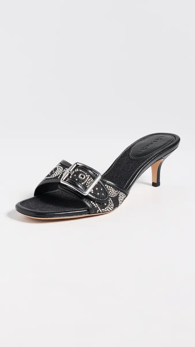 Coach Margot Distressed Crystal Signature Sandals | Thumbnail 2