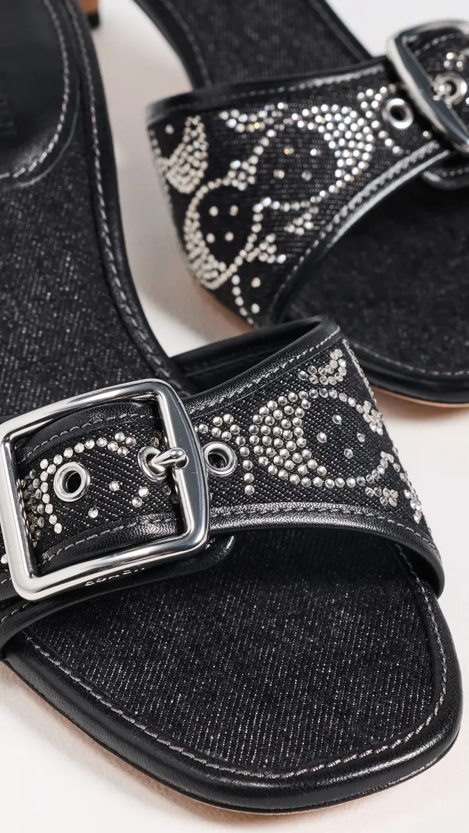Coach Margot Distressed Crystal Signature Sandals | Thumbnail 6