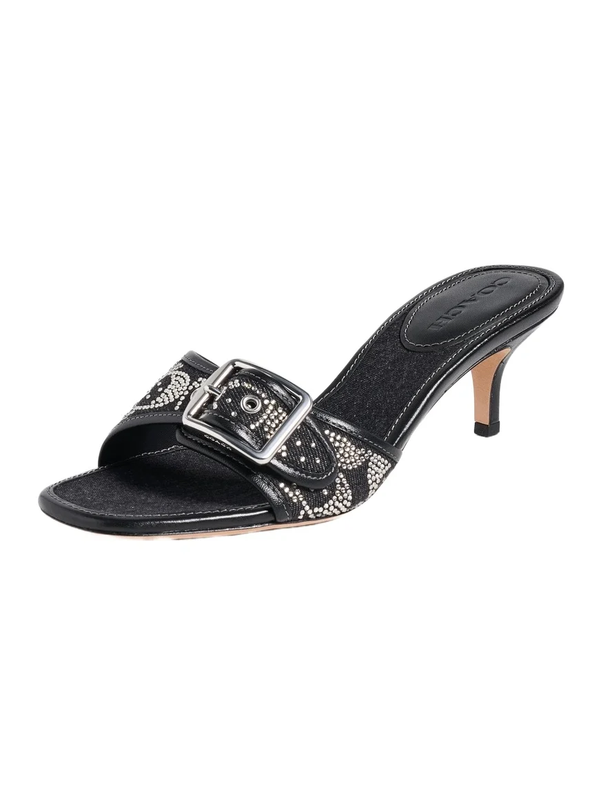 Coach Margot Distressed Crystal Signature Sandals