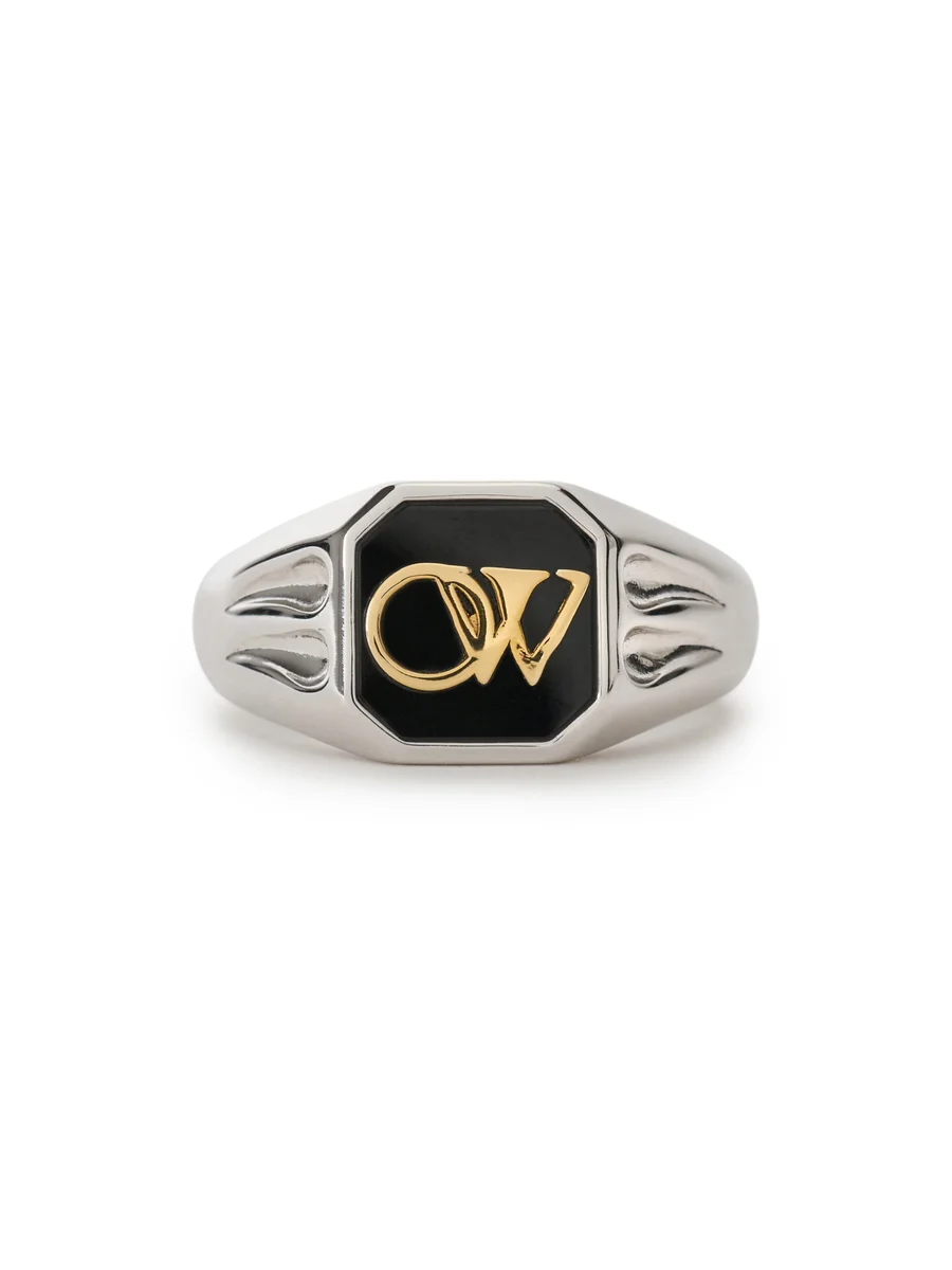 Off-White OW Monogram Signet Ring
