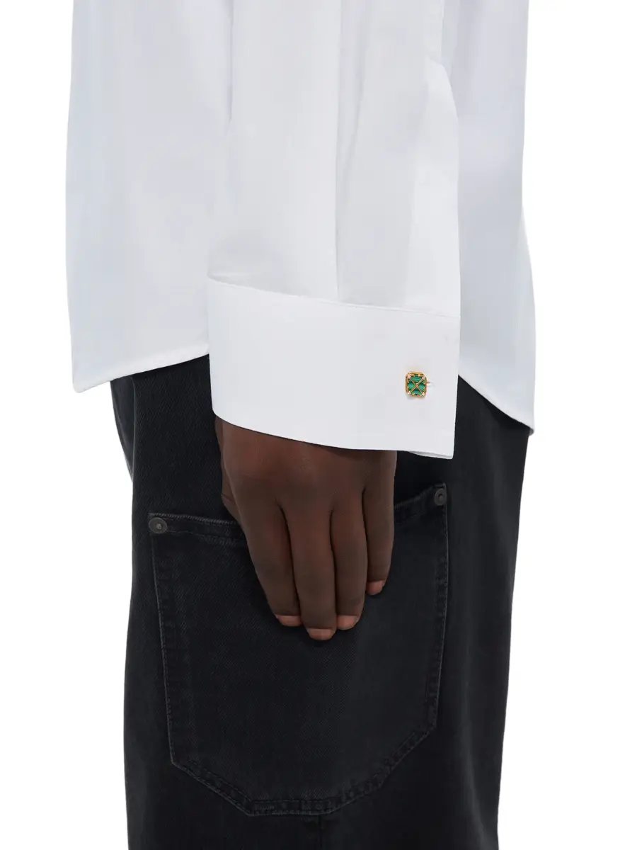 Off-White Arrow Malachite Cufflinks | Thumbnail 2 Off-White Arrow Malachite Cufflinks | Thumbnail 2