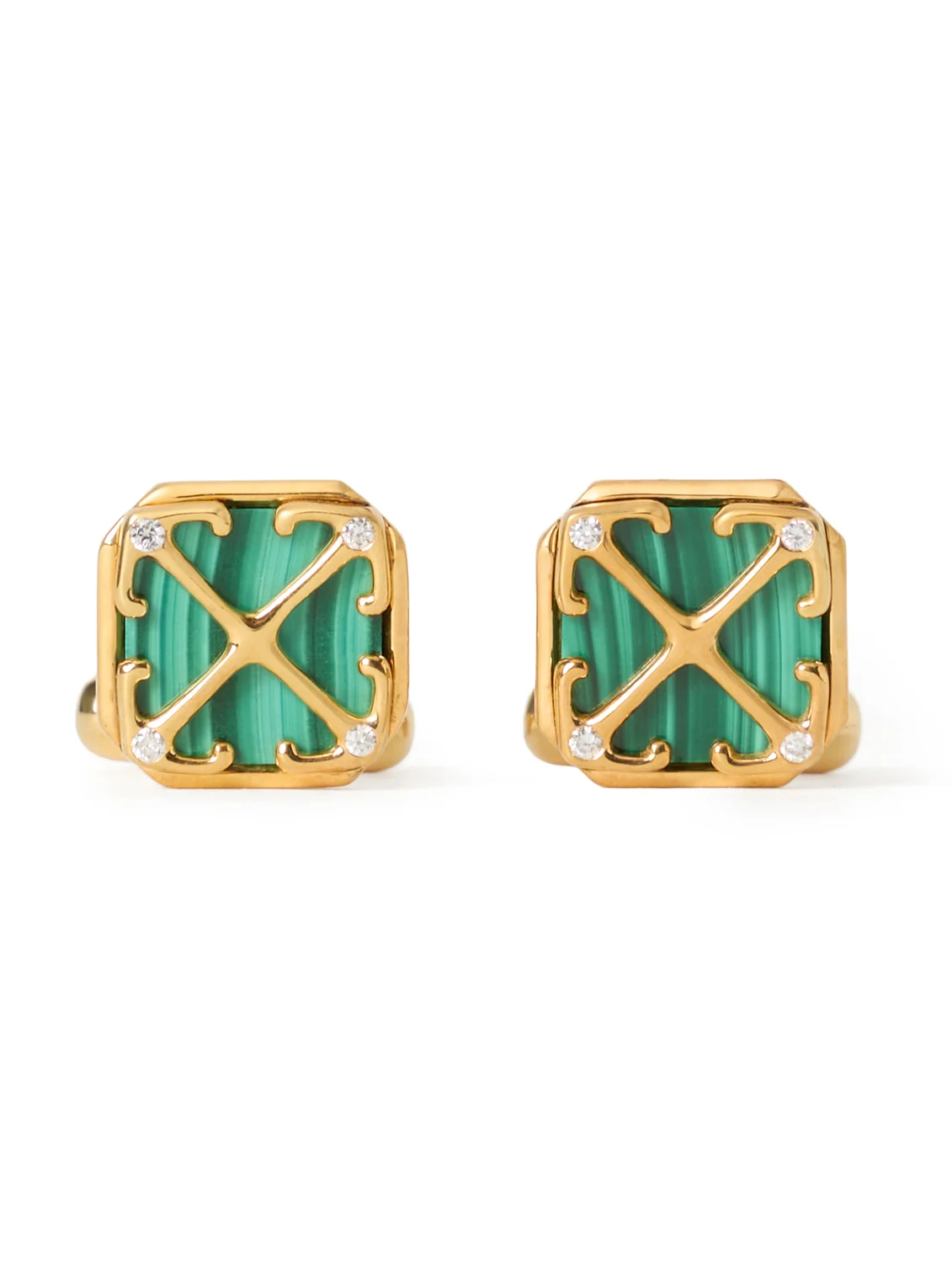 Off-White Arrow Malachite Cufflinks