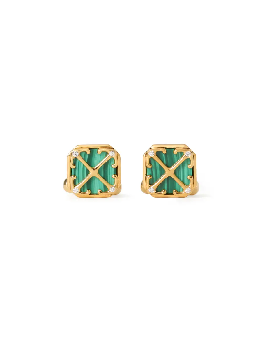 Off-White Arrow Malachite Cufflinks
