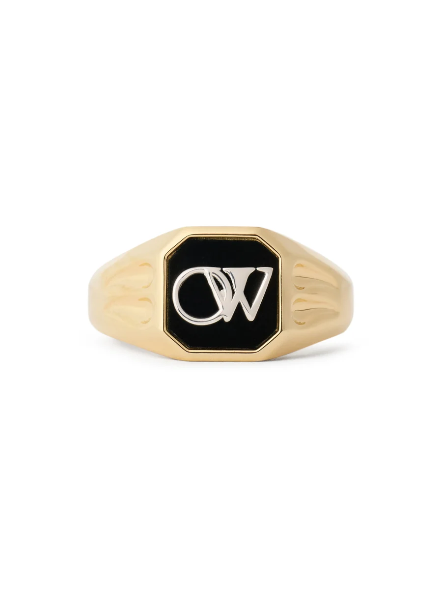Off-White OW Monogram Signet Ring