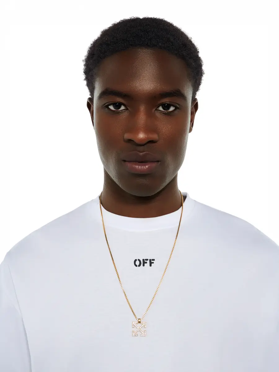 Off-White Arrow Diamond Pendant Necklace | Thumbnail 2
