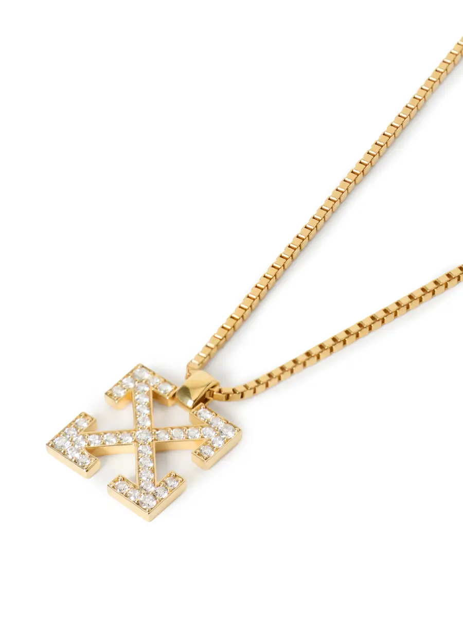 Off-White Arrow Diamond Pendant Necklace | Thumbnail 3