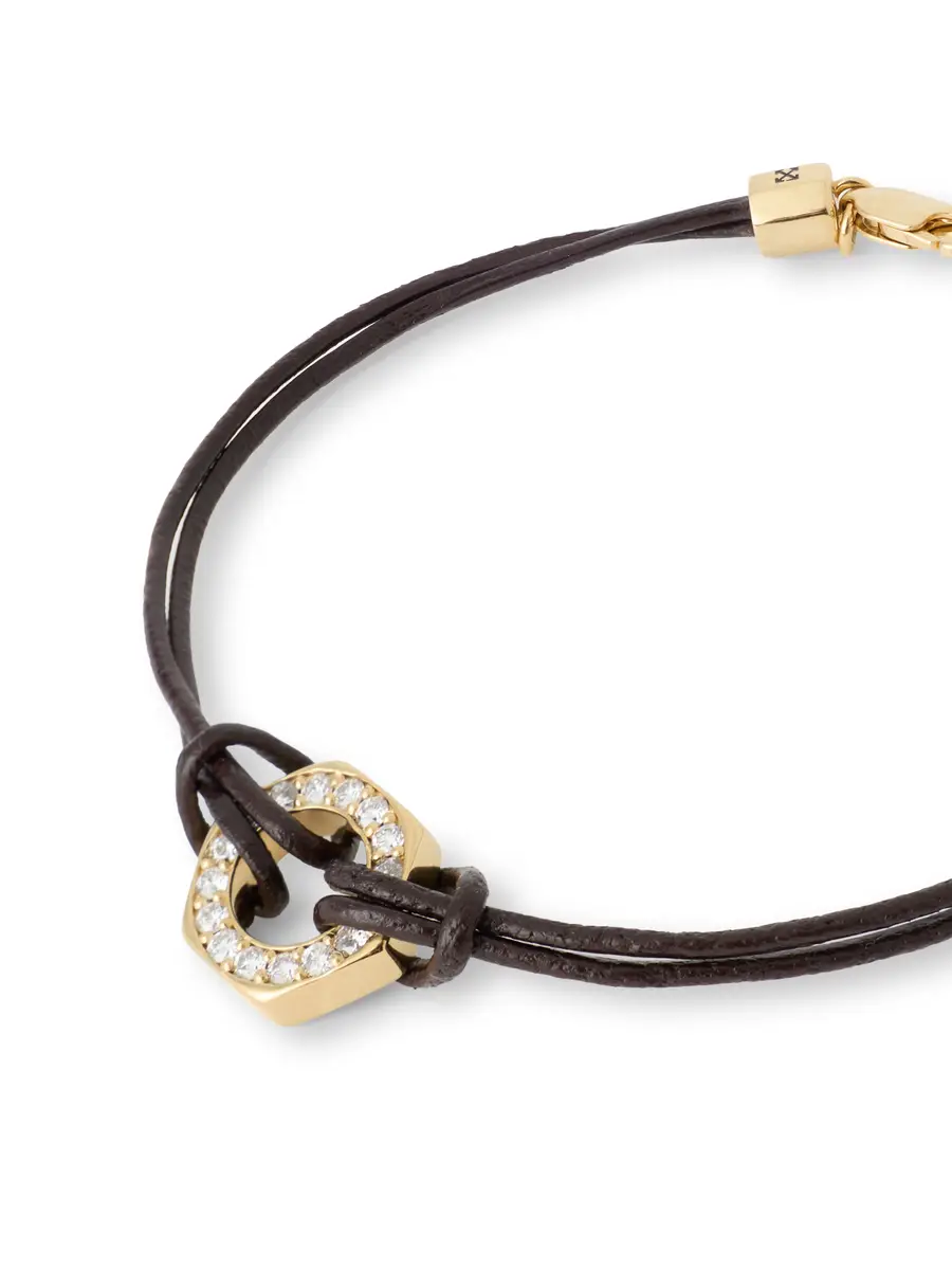 Off-White Diamond Leather Cord Bracelet | Thumbnail 3 Off-White Diamond Leather Cord Bracelet | Thumbnail 3