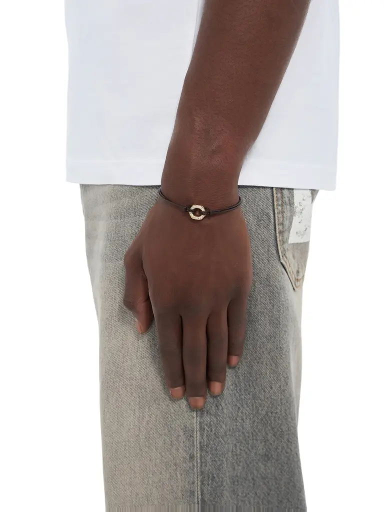 Diamond Leather Cord Bracelet Diamond Leather Cord Bracelet