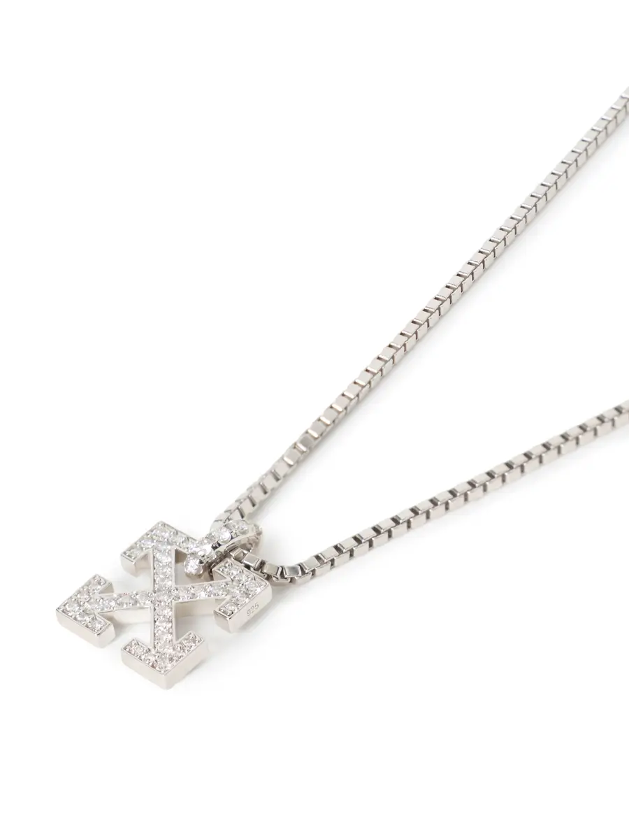 Off-White Arrow Diamond Pendant Necklace | Thumbnail 3 Off-White Arrow Diamond Pendant Necklace | Thumbnail 3