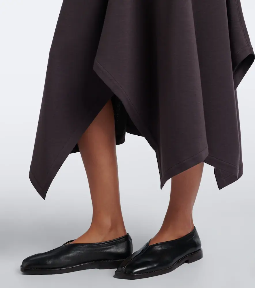 Lemaire Asymmetric wool-blend midi skirt | Thumbnail 3