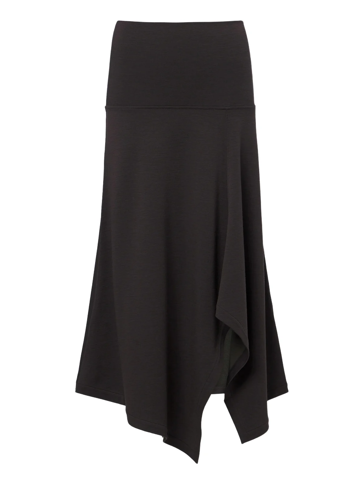 Lemaire Asymmetric wool-blend midi skirt