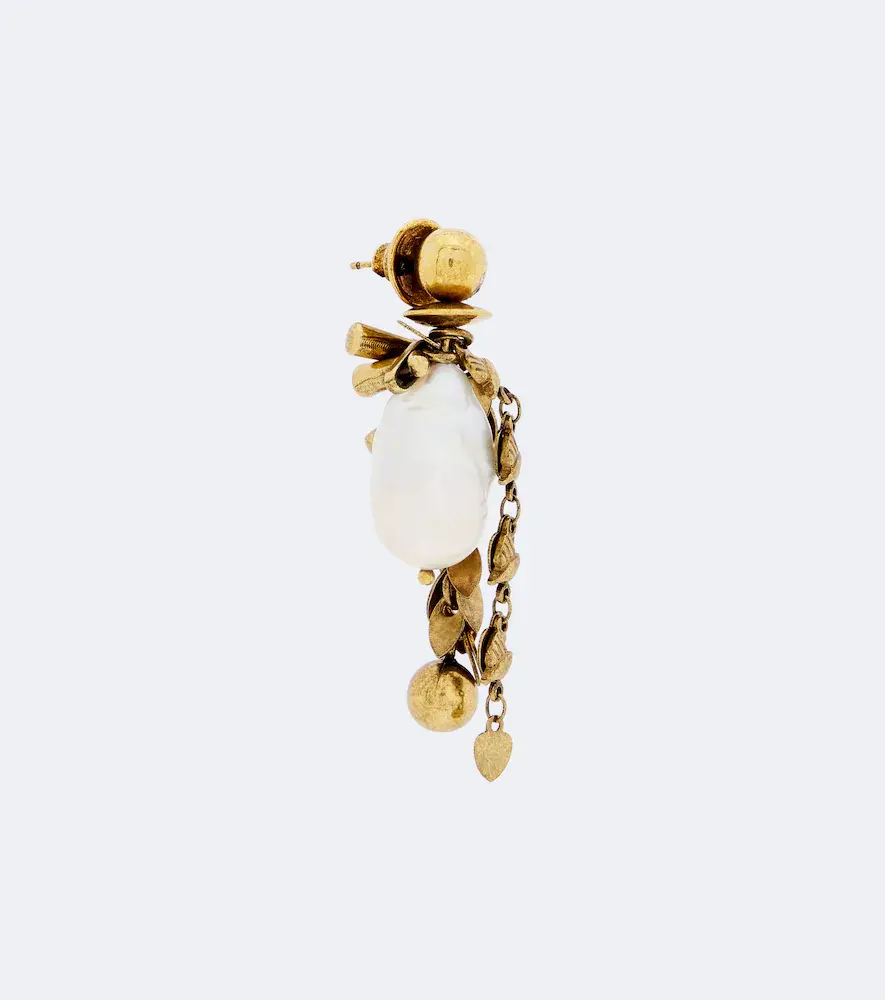 Dries Van Noten Embellished pearl drop earrings | Thumbnail 3