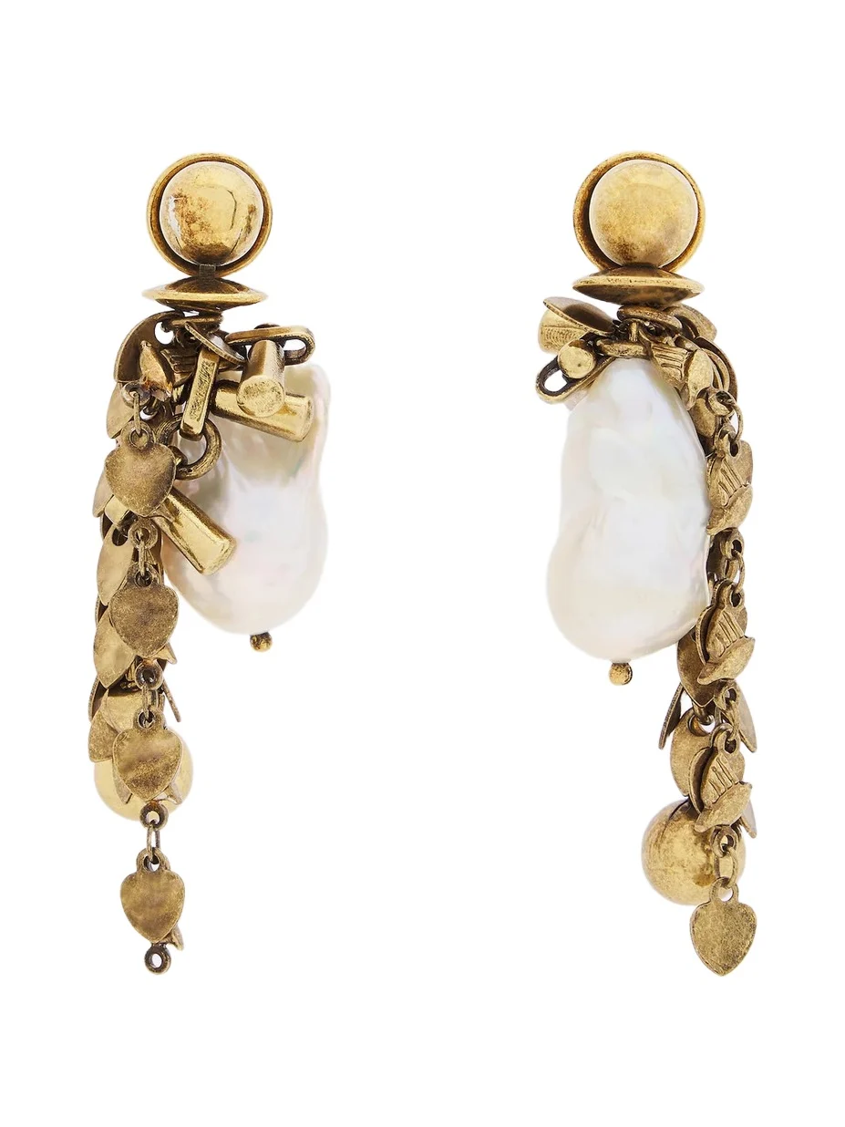 Embellished pearl drop earrings Embellished pearl drop earrings