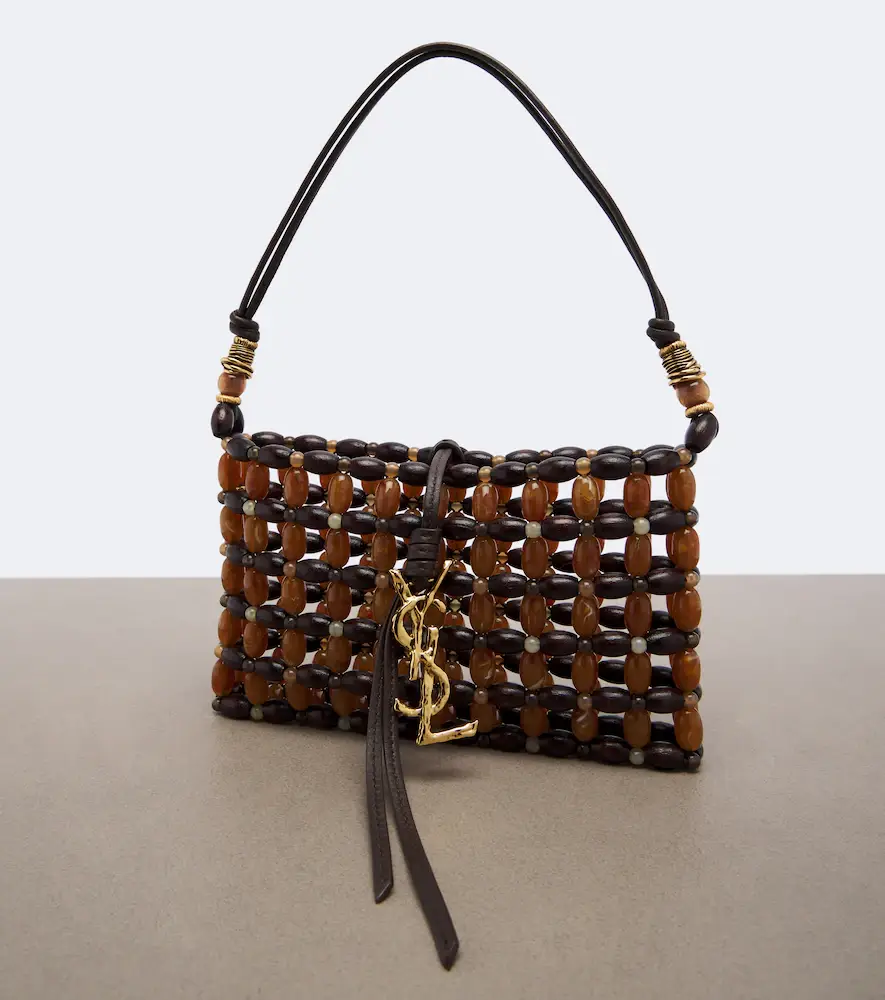 Saint Laurent Cassandre beaded shoulder bag | Thumbnail 4 Saint Laurent Cassandre beaded shoulder bag | Thumbnail 4