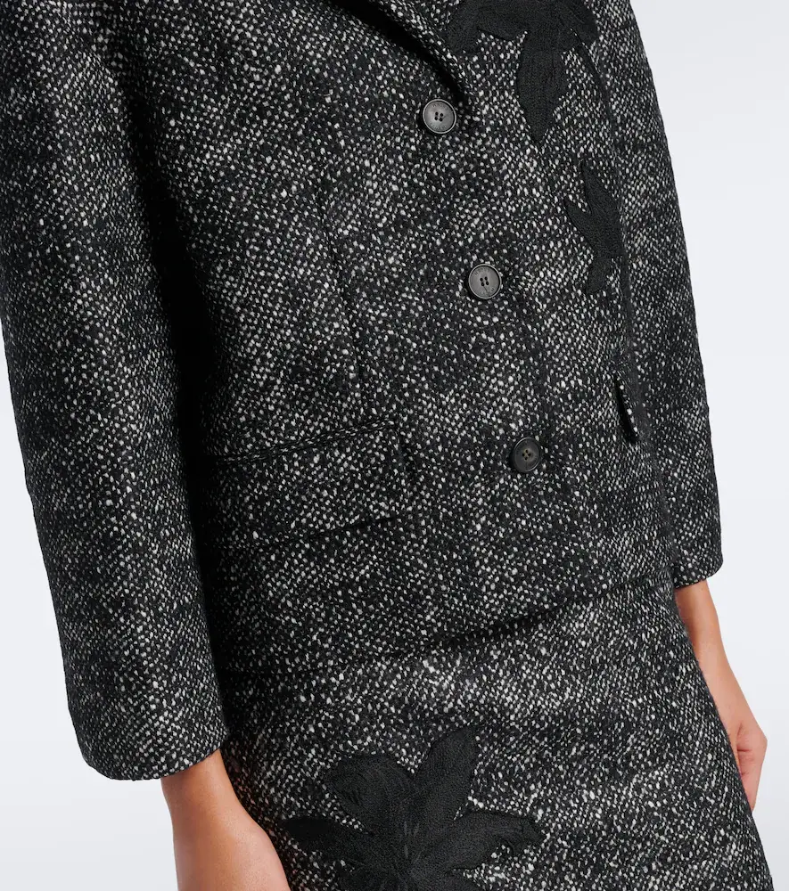Erdem Cropped embroidered wool-blend jacket | Thumbnail 6 Erdem Cropped embroidered wool-blend jacket | Thumbnail 6