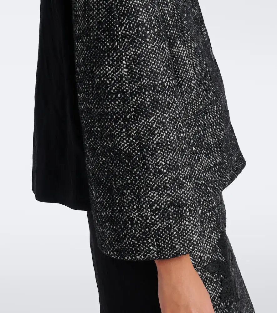 Erdem Cropped embroidered wool-blend jacket | Thumbnail 7 Erdem Cropped embroidered wool-blend jacket | Thumbnail 7