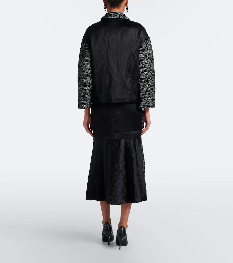 Erdem Embroidered wool-blend midi skirt | Thumbnail 4 Erdem Embroidered wool-blend midi skirt | Thumbnail 4